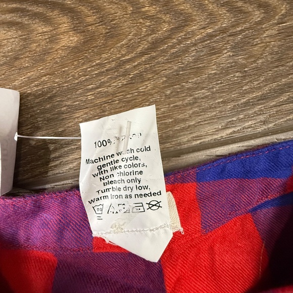 J. Crew Factory Crewcuts Girls Red/Blue Buffalo Plaid Dress, Sz 7, NWT, Holiday - Picture 5 of 12